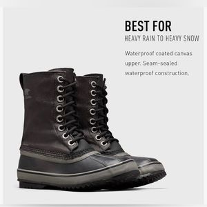 NWT Sorel 1964 CVS Boots in Black Quarry